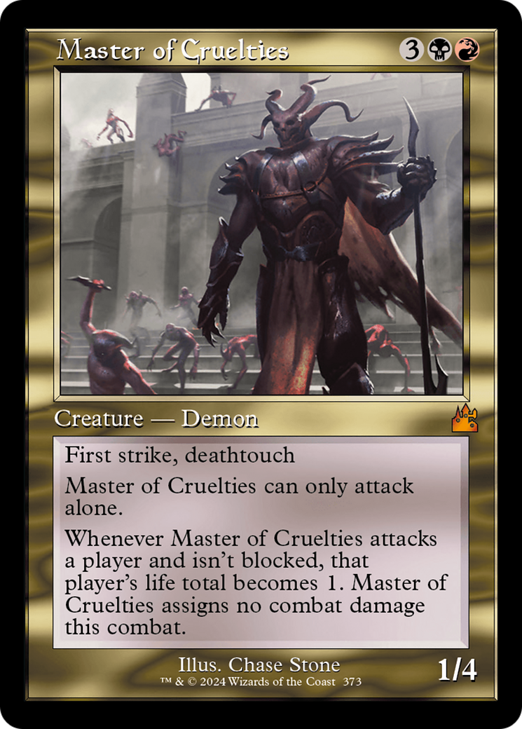 Master of Cruelties (Retro Frame) [Ravnica Remastered] | Deep Dive Games St. Marys