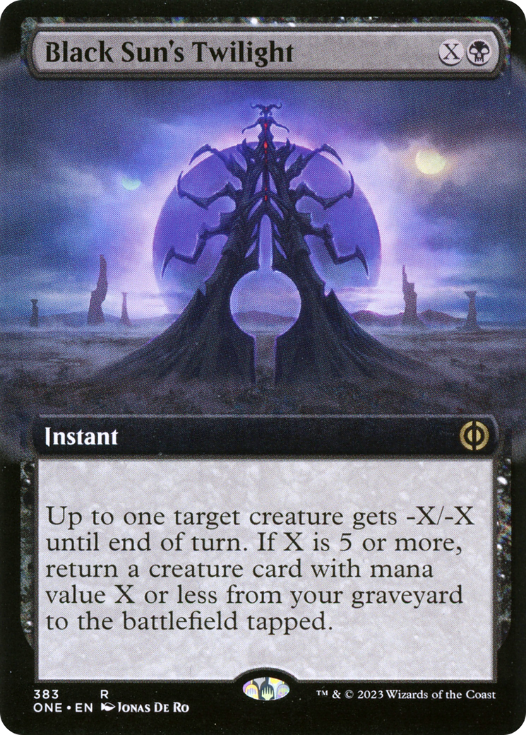 Black Sun's Twilight (Extended Art) [Phyrexia: All Will Be One] | Deep Dive Games St. Marys