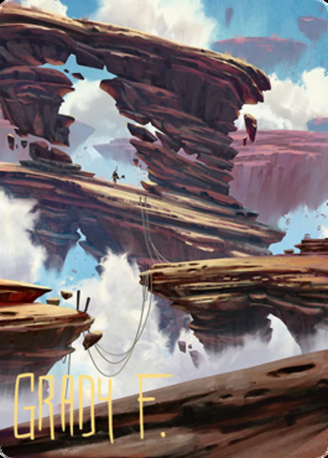 Boulderloft Pathway Art Card (Gold-Stamped Signature) [Zendikar Rising Art Series] | Deep Dive Games St. Marys