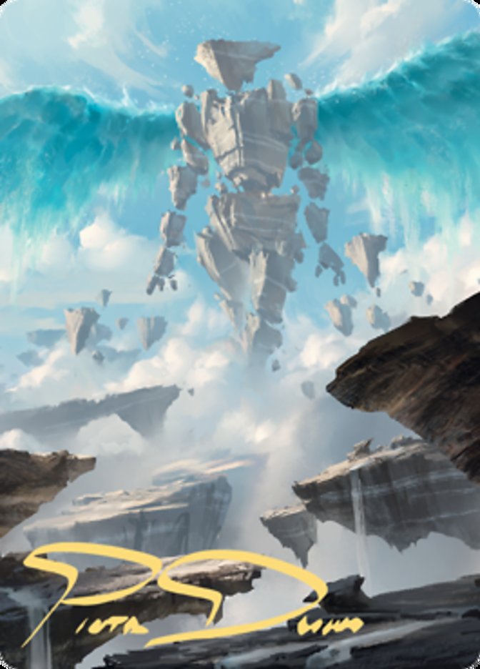 Celestial Colonnade Art Card (Gold-Stamped Signature) [Zendikar Rising Art Series] | Deep Dive Games St. Marys