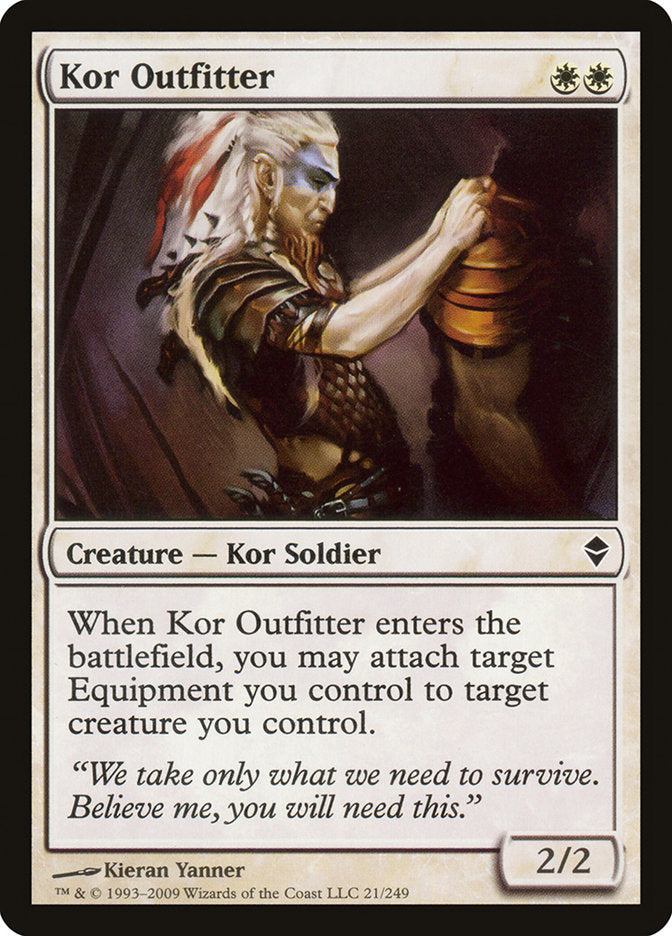 Kor Outfitter [Zendikar] | Deep Dive Games St. Marys