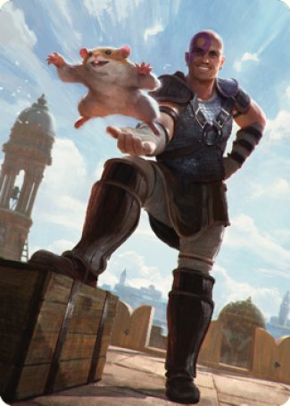 Minsc & Boo, Timeless Heroes Art Card (72) [Commander Legends: Battle for Baldur's Gate Art Series] | Deep Dive Games St. Marys