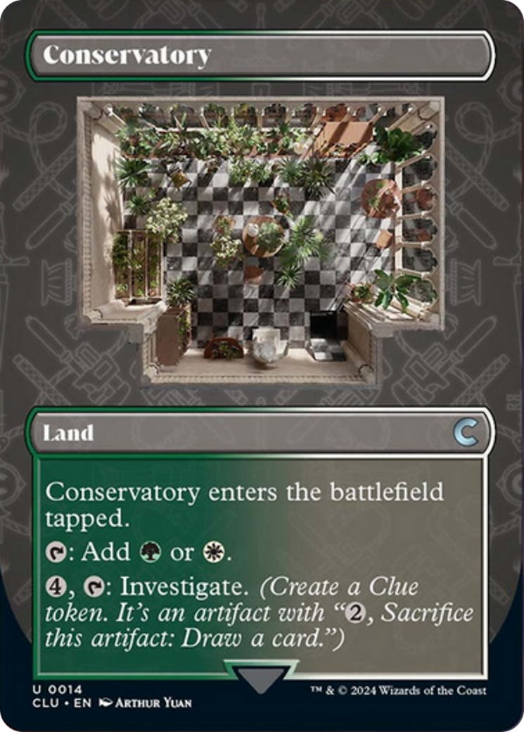Conservatory (Borderless) [Ravnica: Clue Edition] | Deep Dive Games St. Marys
