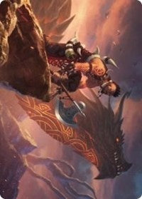 Dragonkin Berserker Art Card [Kaldheim Art Series] | Deep Dive Games St. Marys