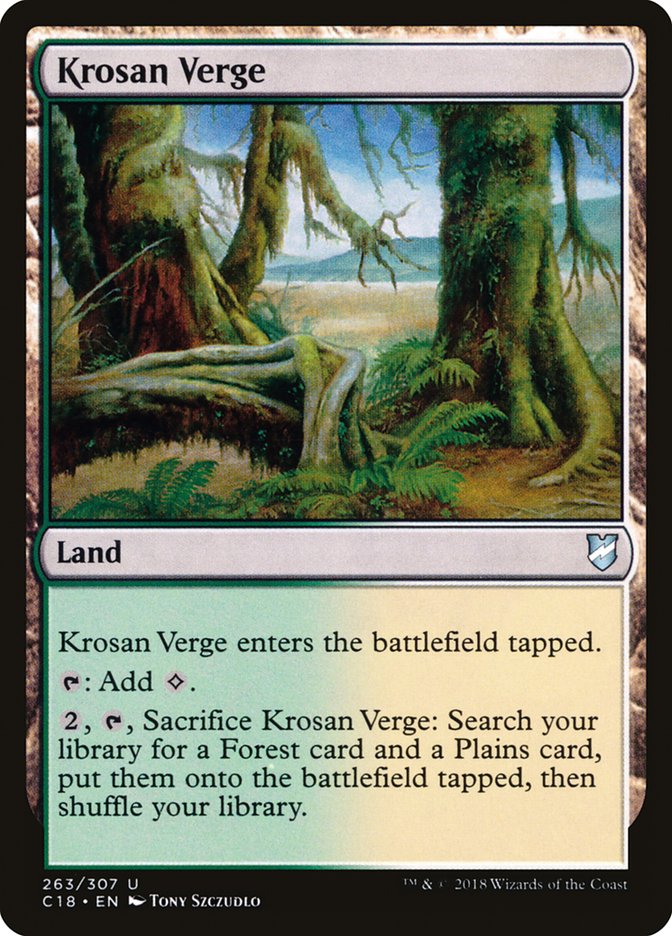 Krosan Verge [Commander 2018] | Deep Dive Games St. Marys