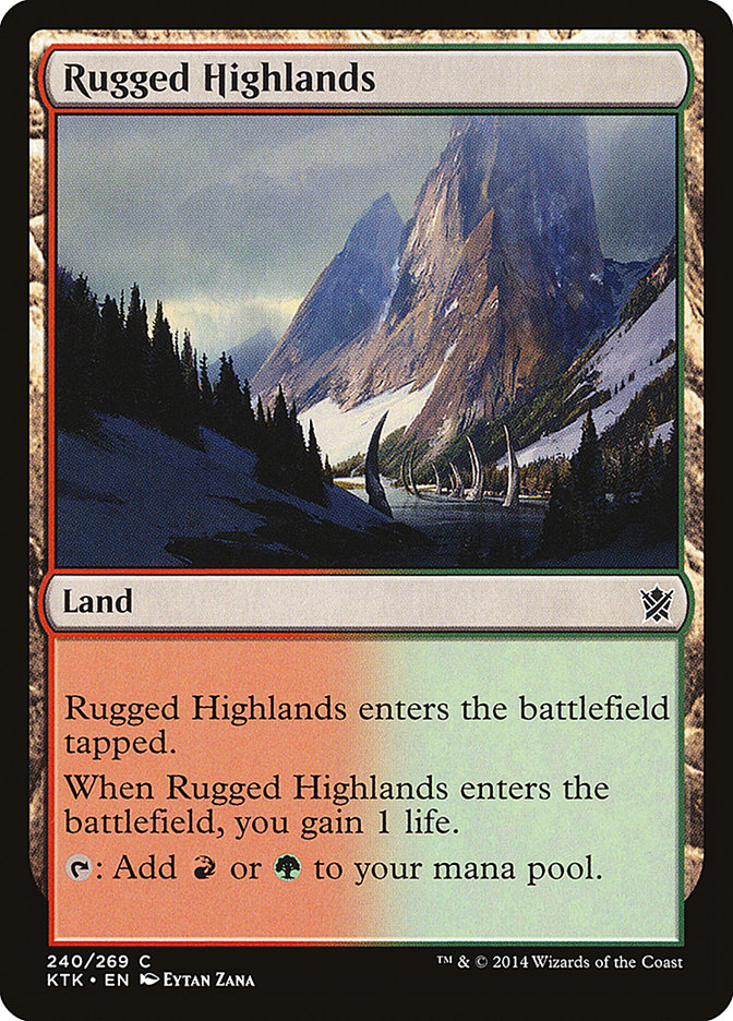 Rugged Highlands [Khans of Tarkir] | Deep Dive Games St. Marys