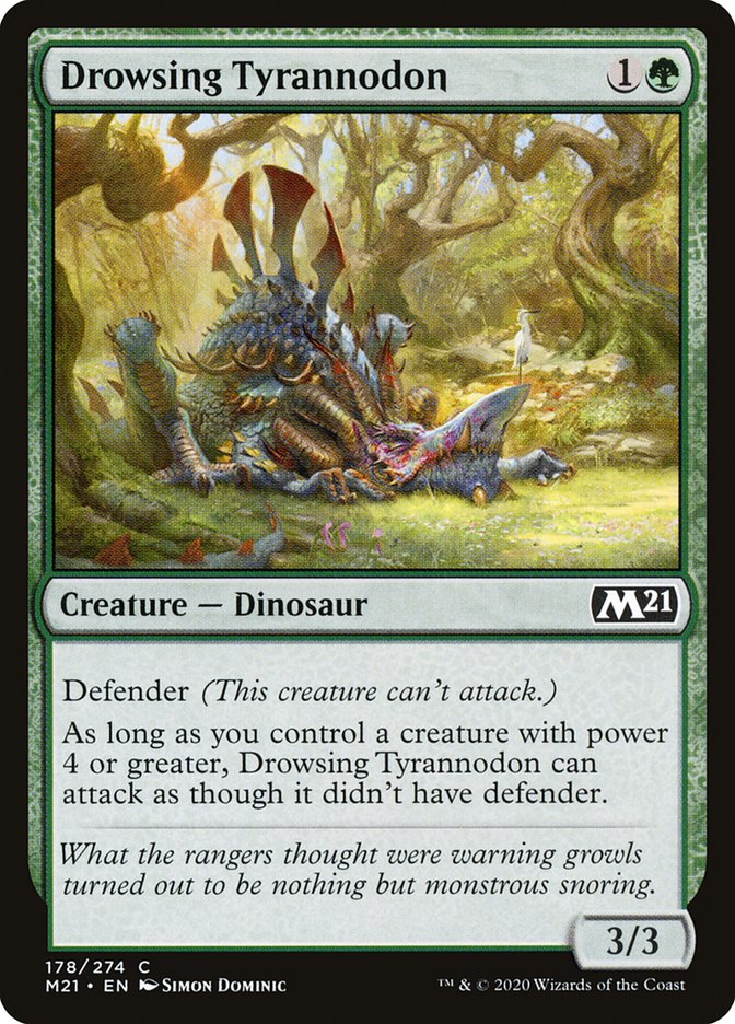 Drowsing Tyrannodon [Core Set 2021] | Deep Dive Games St. Marys