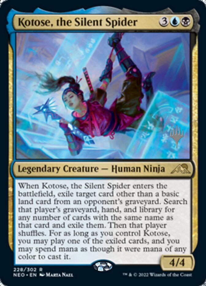 Kotose, the Silent Spider (Promo Pack) [Kamigawa: Neon Dynasty Promos] | Deep Dive Games St. Marys