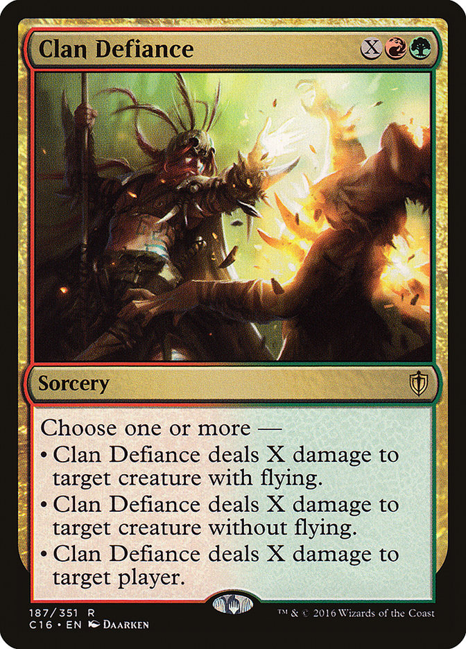 Clan Defiance [Commander 2016] | Deep Dive Games St. Marys