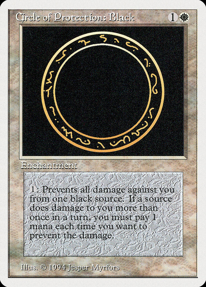 Circle of Protection: Black [Summer Magic / Edgar] | Deep Dive Games St. Marys