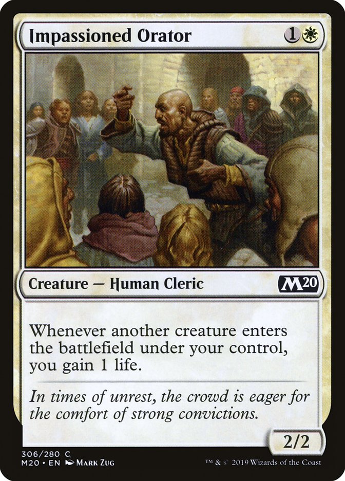 Impassioned Orator [Core Set 2020] | Deep Dive Games St. Marys