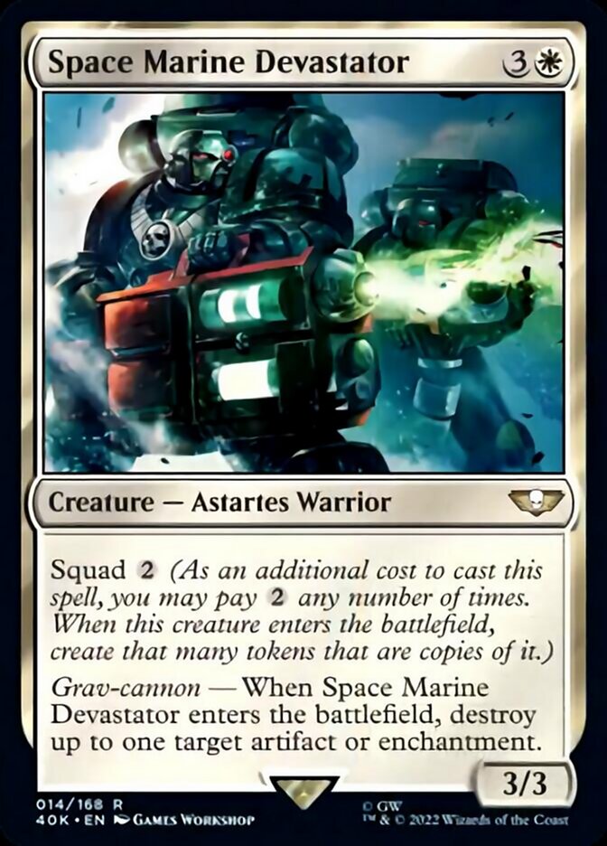 Space Marine Devastator (Surge Foil) [Warhammer 40,000] | Deep Dive Games St. Marys