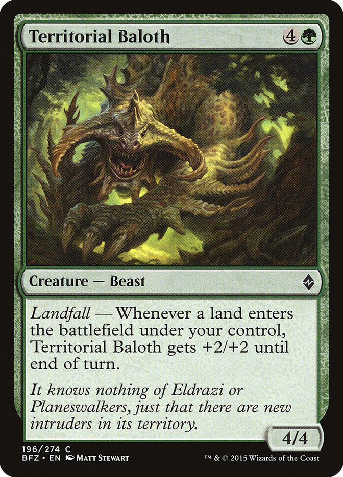 Territorial Baloth [Battle for Zendikar] | Deep Dive Games St. Marys