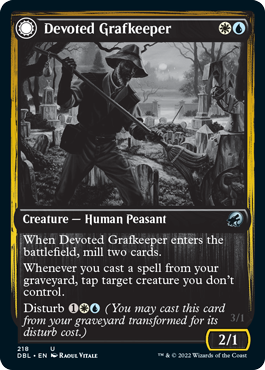Devoted Grafkeeper // Departed Soulkeeper [Innistrad: Double Feature] | Deep Dive Games St. Marys