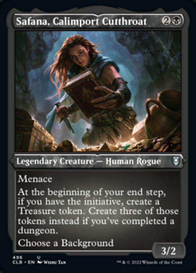Safana, Calimport Cutthroat (Foil Etched) [Commander Legends: Battle for Baldur's Gate] | Deep Dive Games St. Marys