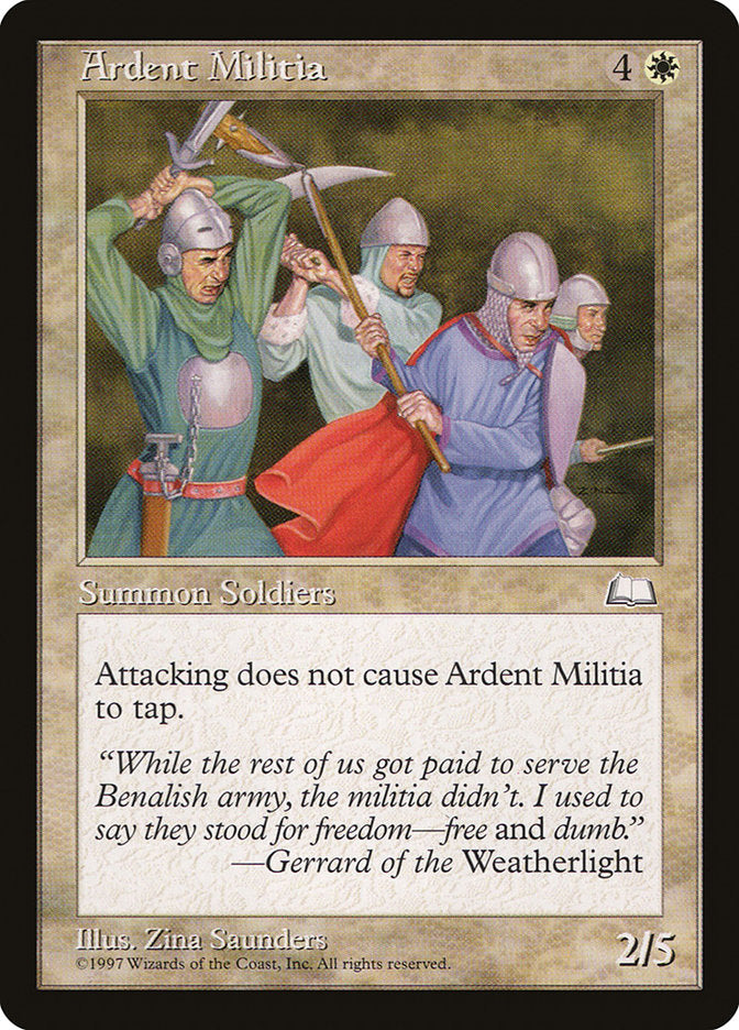 Ardent Militia [Weatherlight] | Deep Dive Games St. Marys