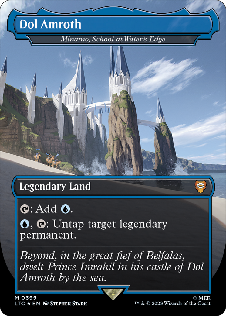 Minamo, School at Water's Edge - Dol Amroth (Surge Foil Realms and Relics) [The Lord of the Rings: Tales of Middle-Earth Commander] | Deep Dive Games St. Marys