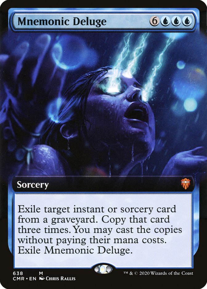 Mnemonic Deluge (Extended Art) [Commander Legends] | Deep Dive Games St. Marys