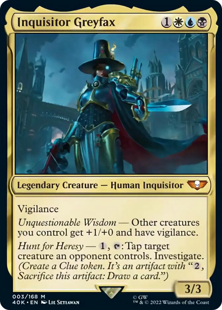 Inquisitor Greyfax (Surge Foil) [Warhammer 40,000] | Deep Dive Games St. Marys