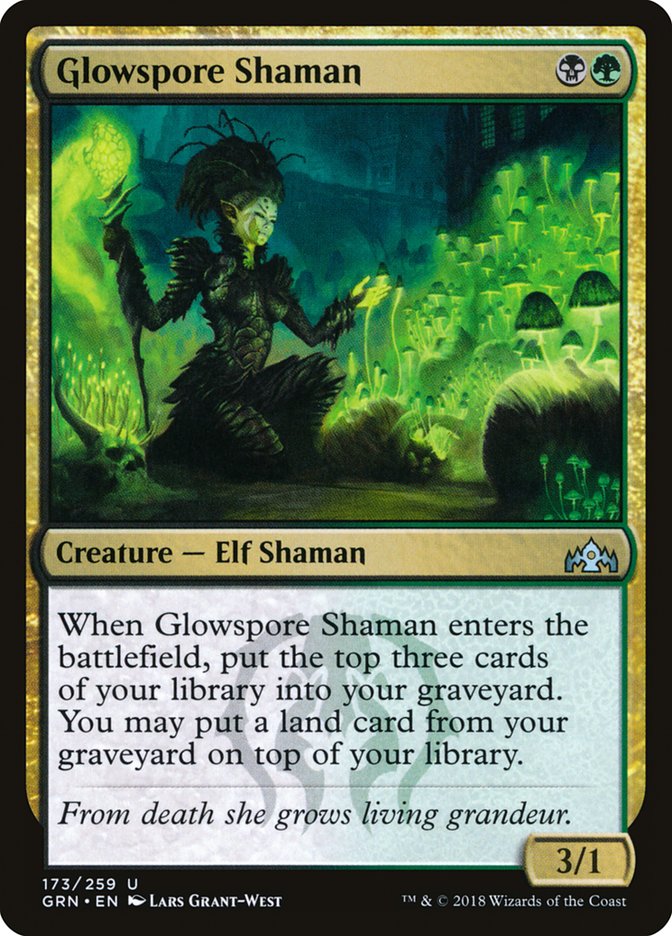 Glowspore Shaman [Guilds of Ravnica] | Deep Dive Games St. Marys
