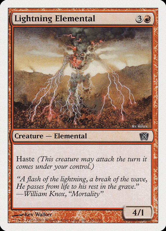 Lightning Elemental [Eighth Edition] | Deep Dive Games St. Marys