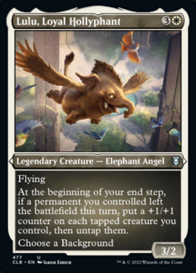 Lulu, Loyal Hollyphant (Foil Etched) [Commander Legends: Battle for Baldur's Gate] | Deep Dive Games St. Marys