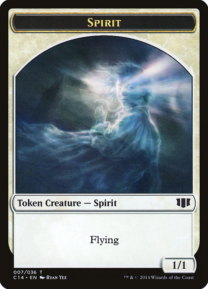 Soldier // Spirit Double-Sided Token [Commander 2014 Tokens] | Deep Dive Games St. Marys