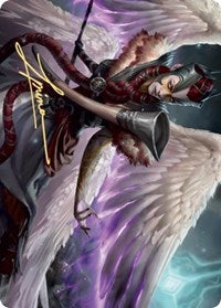 Firja, Judge of Valor Art Card (Gold-Stamped Signature) [Kaldheim Art Series] | Deep Dive Games St. Marys