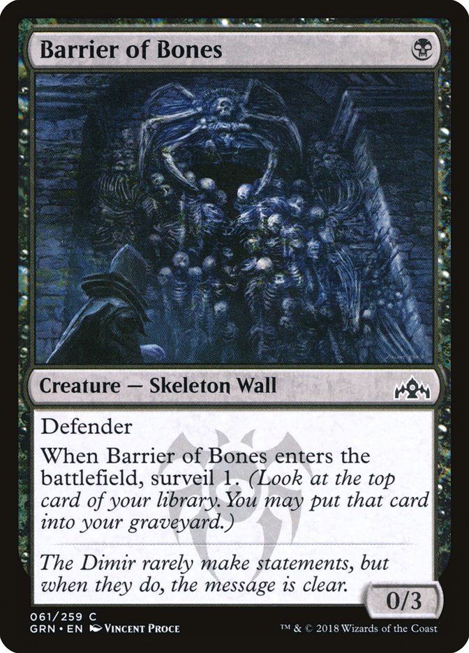Barrier of Bones [Guilds of Ravnica] | Deep Dive Games St. Marys
