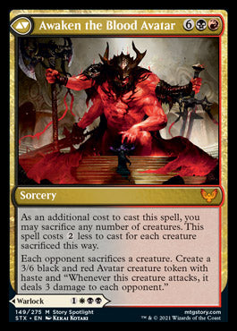 Extus, Oriq Overlord // Awaken the Blood Avatar [Strixhaven: School of Mages] | Deep Dive Games St. Marys