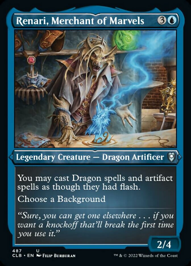 Renari, Merchant of Marvels (Foil Etched) [Commander Legends: Battle for Baldur's Gate] | Deep Dive Games St. Marys