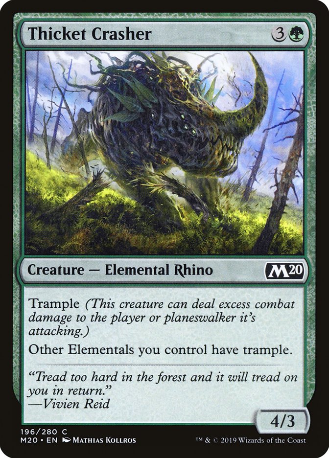 Thicket Crasher [Core Set 2020] | Deep Dive Games St. Marys