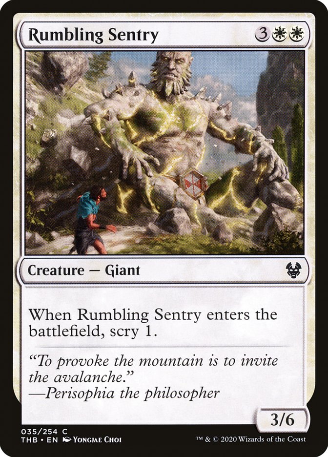 Rumbling Sentry [Theros Beyond Death] | Deep Dive Games St. Marys