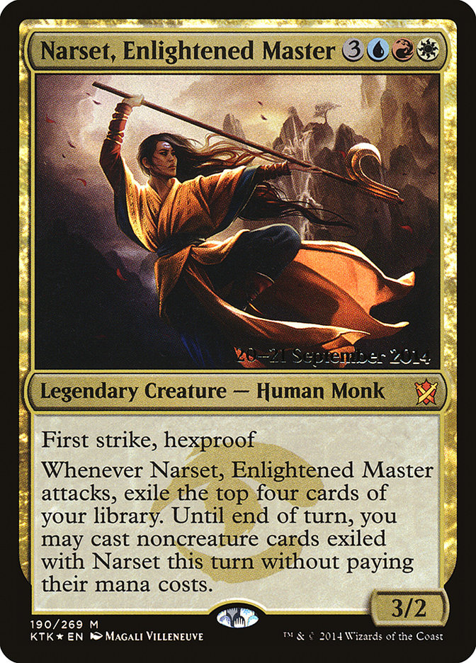 Narset, Enlightened Master [Khans of Tarkir Prerelease Promos] | Deep Dive Games St. Marys