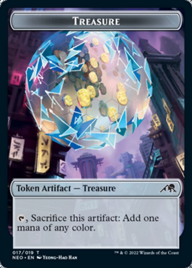 Treasure Token [Kamigawa: Neon Dynasty Tokens] | Deep Dive Games St. Marys
