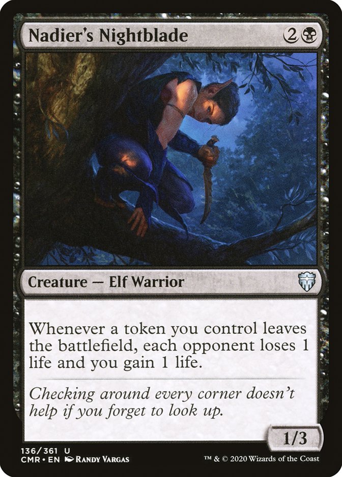 Nadier's Nightblade [Commander Legends] | Deep Dive Games St. Marys