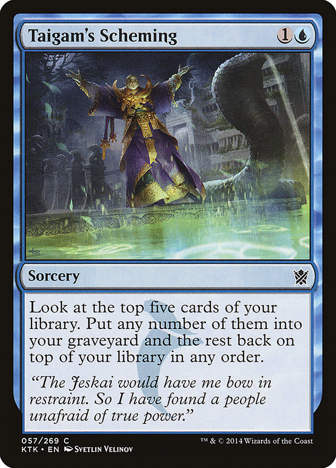 Taigam's Scheming [Khans of Tarkir] | Deep Dive Games St. Marys