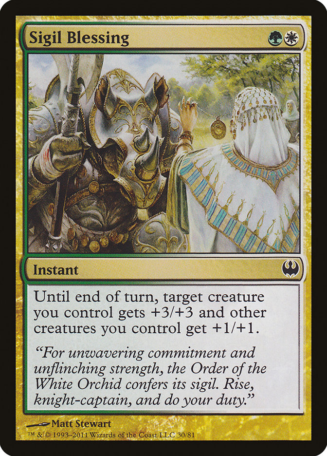 Sigil Blessing [Duel Decks: Knights vs. Dragons] | Deep Dive Games St. Marys
