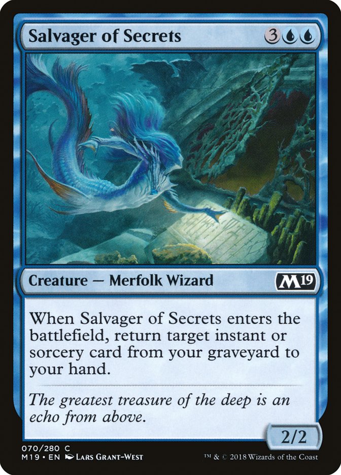 Salvager of Secrets [Core Set 2019] | Deep Dive Games St. Marys