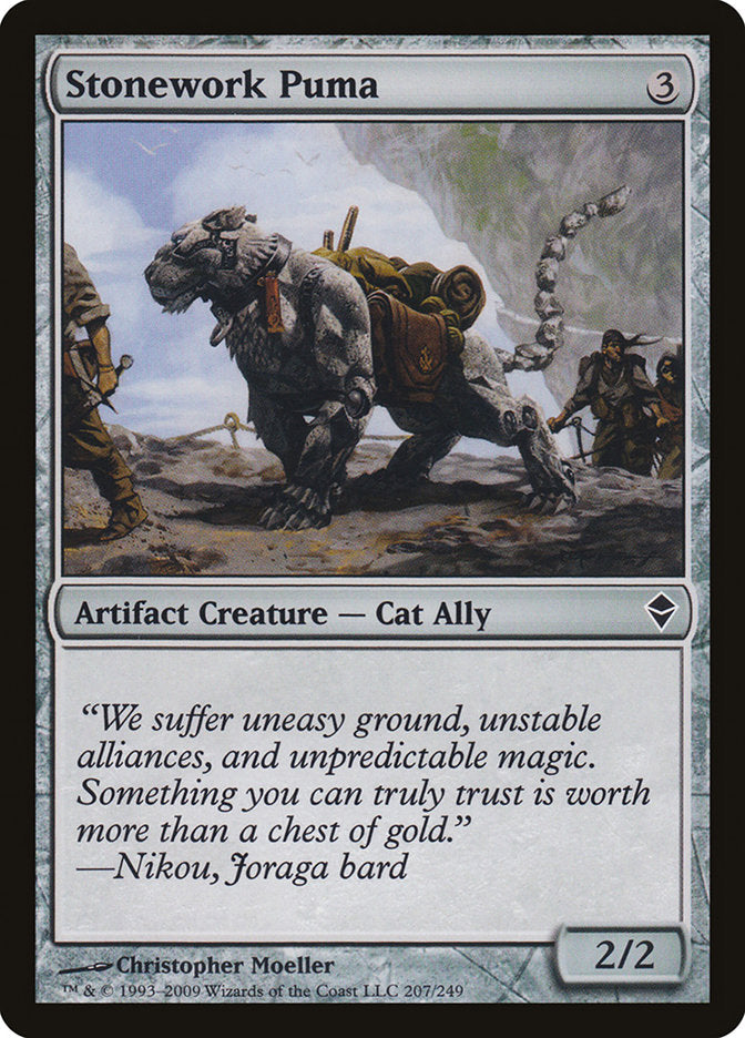 Stonework Puma [Zendikar] | Deep Dive Games St. Marys