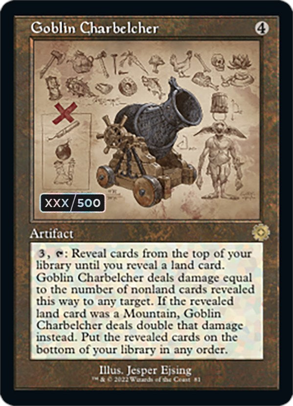 Goblin Charbelcher (Retro Schematic) (Serialized) [The Brothers' War Retro Artifacts] | Deep Dive Games St. Marys