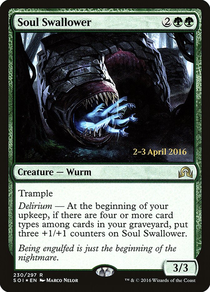Soul Swallower [Shadows over Innistrad Prerelease Promos] | Deep Dive Games St. Marys