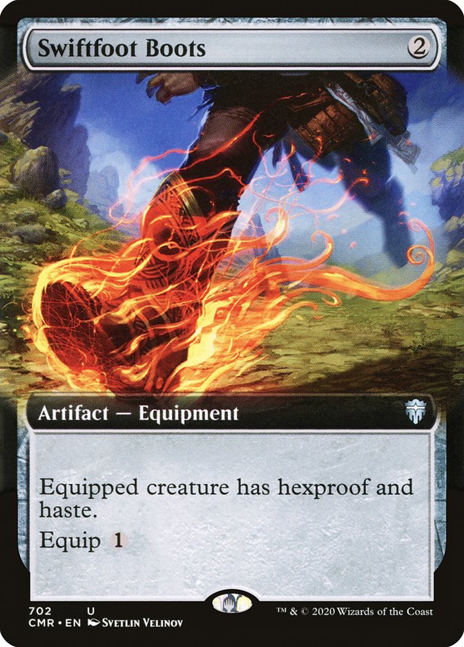 Swiftfoot Boots (Extended Art) [Commander Legends] | Deep Dive Games St. Marys