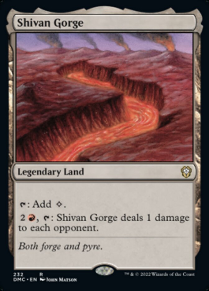 Shivan Gorge [Dominaria United Commander] | Deep Dive Games St. Marys