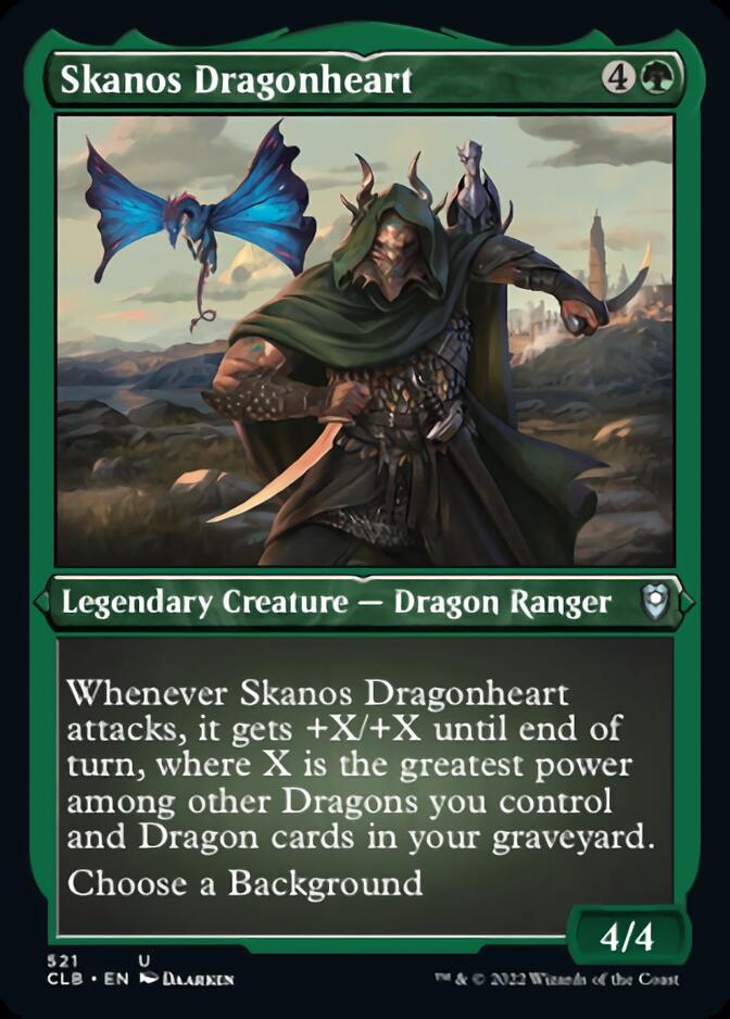 Skanos Dragonheart (Foil Etched) [Commander Legends: Battle for Baldur's Gate] | Deep Dive Games St. Marys