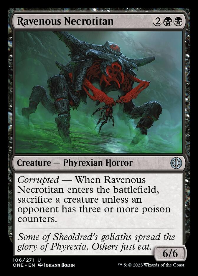Ravenous Necrotitan [Phyrexia: All Will Be One] | Deep Dive Games St. Marys