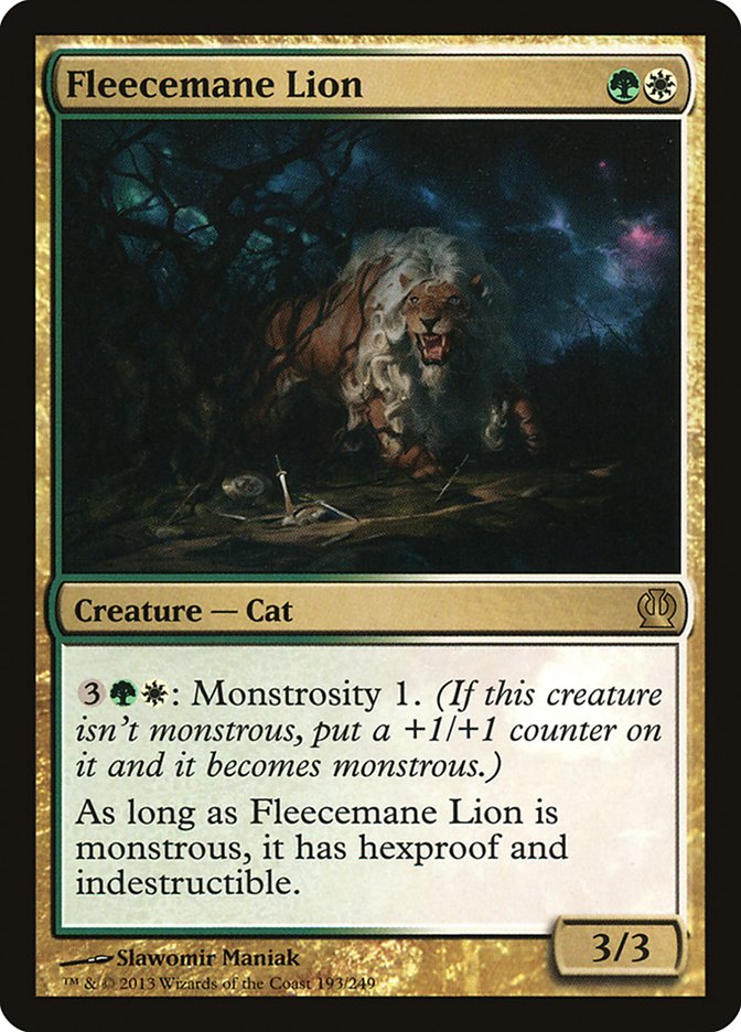 Fleecemane Lion [Theros] | Deep Dive Games St. Marys