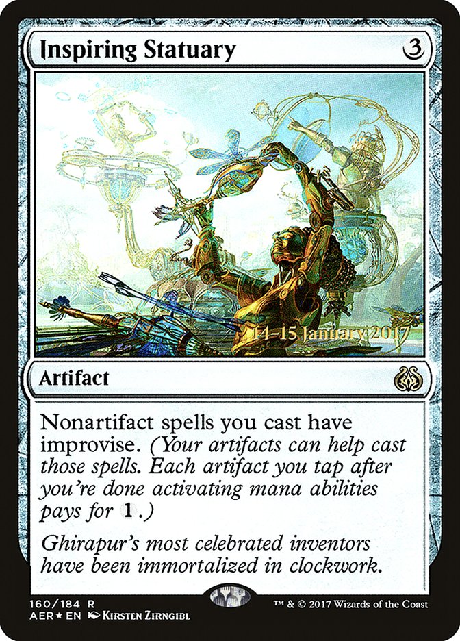 Inspiring Statuary [Aether Revolt Prerelease Promos] | Deep Dive Games St. Marys