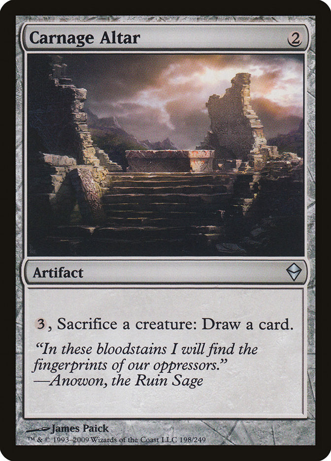 Carnage Altar [Zendikar] | Deep Dive Games St. Marys