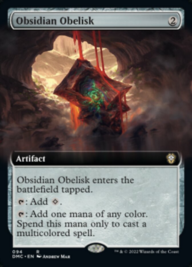 Obsidian Obelisk (Extended Art) [Dominaria United Commander] | Deep Dive Games St. Marys